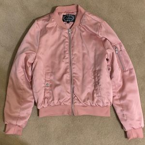 Pink bomber jacket